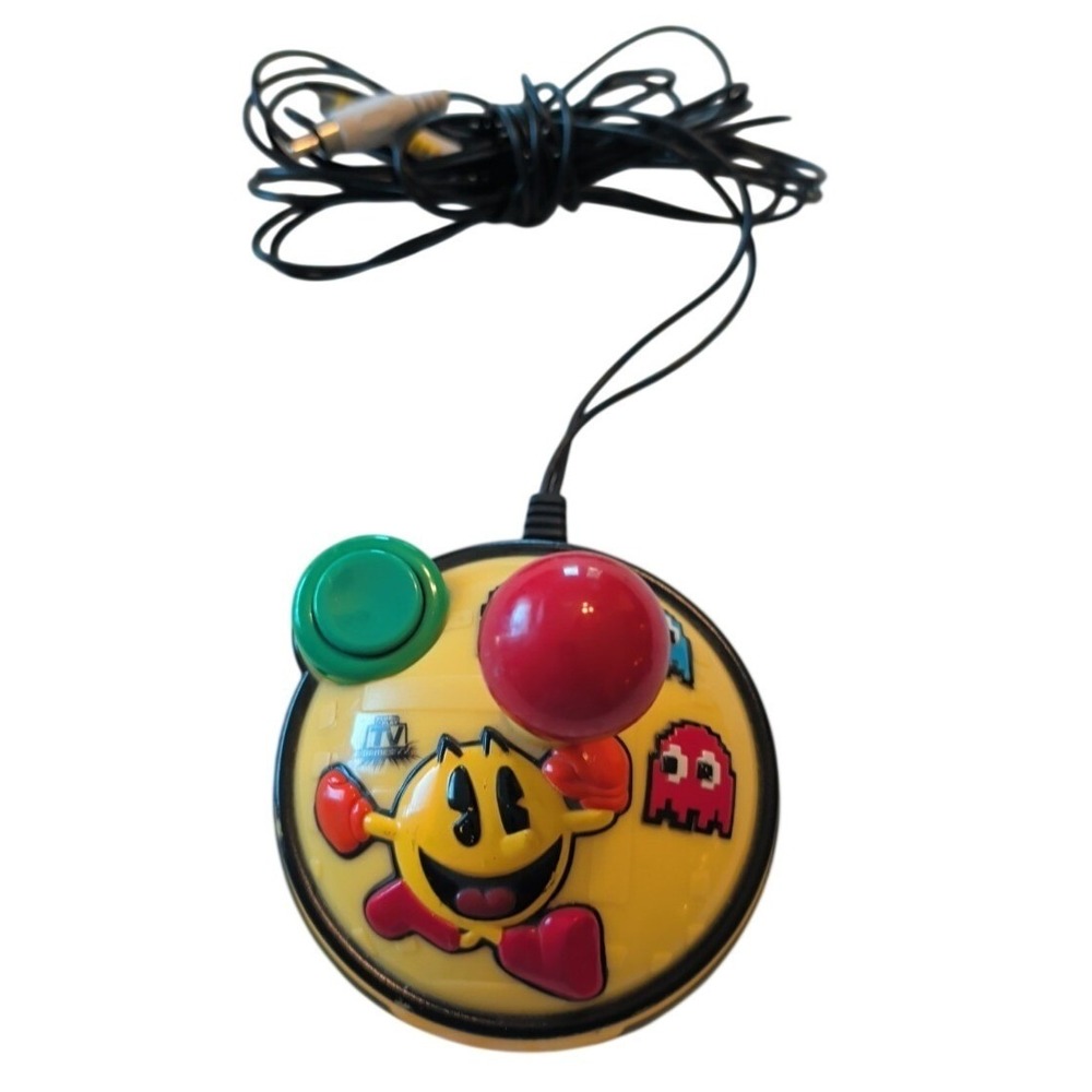 Pac-man Plug and Play 8 n 1 TV Joystick Game Jakks Pacific 2007 Video Game Works